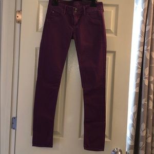 Purple jeans